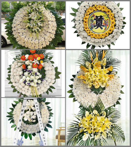 广东韶关市南雄市水口镇泷头村花圈速递